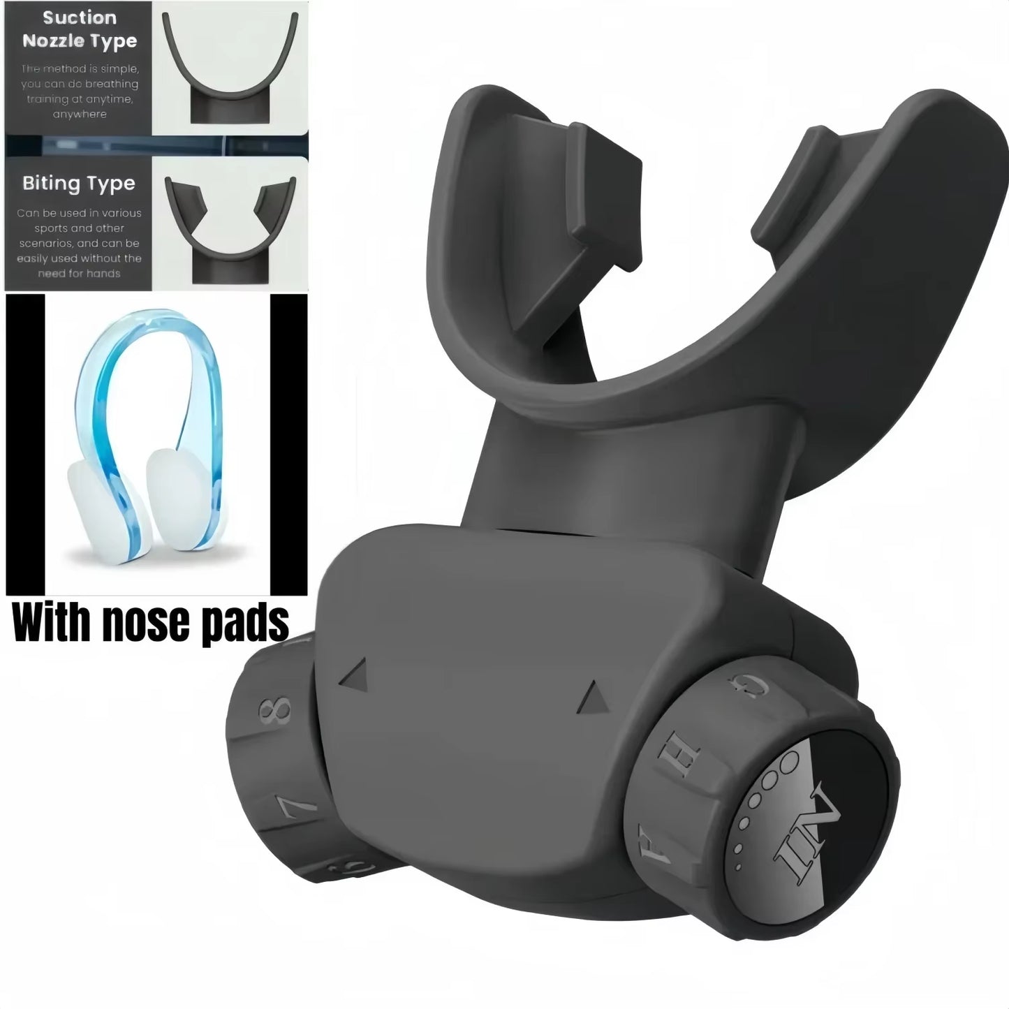 Sport Equipment Muscle Resistance Adjustable Breathing Trainer Exercise Vital Capacity for Running Swimming Yoga