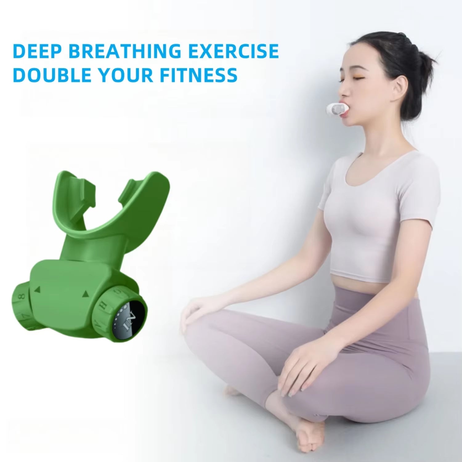 Sport Equipment Muscle Resistance Adjustable Breathing Trainer Exercise Vital Capacity for Running Swimming Yoga